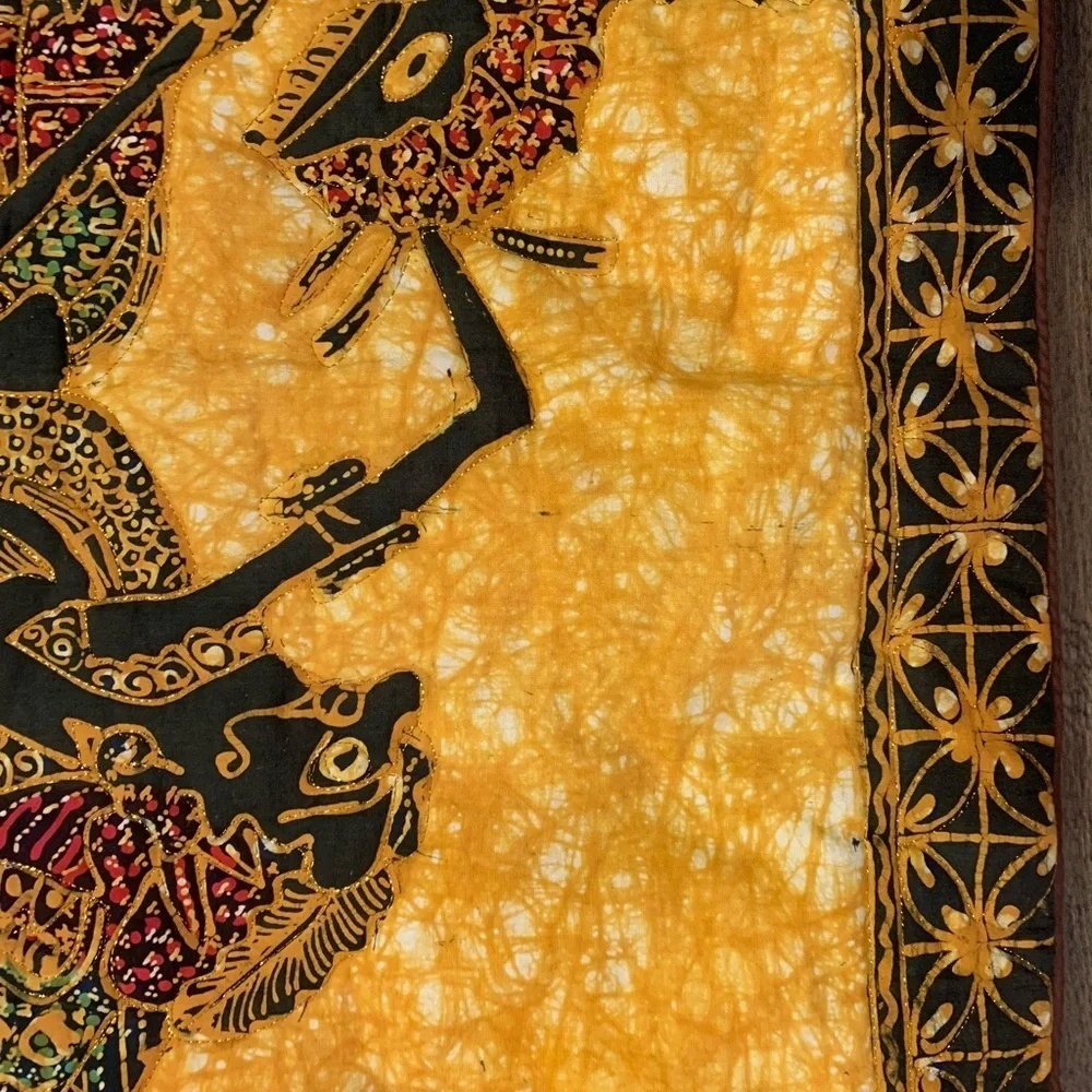 Yellow and Black Decorative Pillow